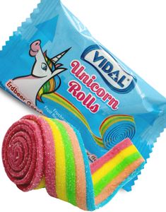 Vidal Unicorn Roll Vingummi