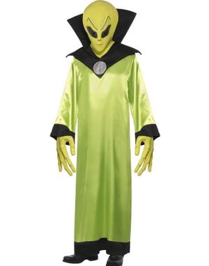 Lord of the Aliens - Komplett Luksuskostyme m/Maske - Strl M-XL
