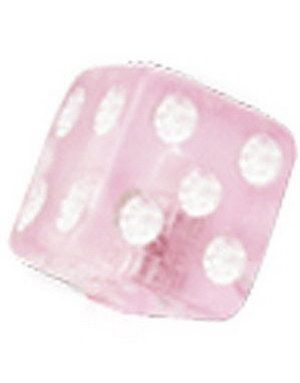 Lucky Strike Pink - 3 mm Akrylkule til 1,2 mm stang