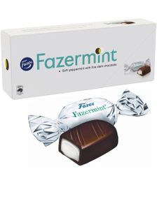 Fazermint Peppermint Chocolate - Melkesjokoladebiter med Peppermyntefyll i Gaveeske 228 gram
