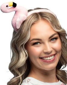 Rosa Hårbøyle med Flamingo