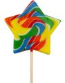 Star Lolly - Stor Stjerneformet Kjærlighet på Pinne - Candy Realms 125 gram