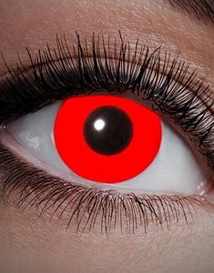 All Red - Rød UV/Blacklight Crazylinser