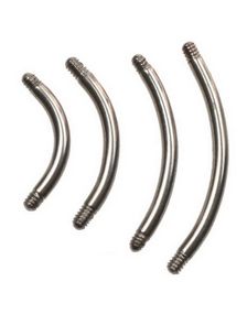 Blank Bananstang i Titan til 1,2 mm Kule
