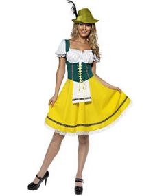 B-VARE! Oktoberfest Fraulein Kostyme - Strl M