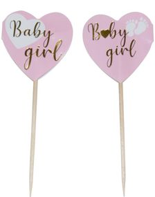 10 stk Baby Girl Kaketoppere 10 cm 