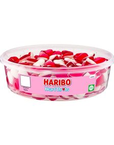 1793404800_1150 stk Haribo Heart Throbs - Boks med Vingummi Hjerter 480 gram