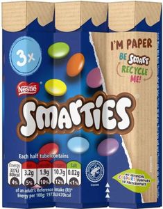 3 pk Smarties Tubes 102 gram 