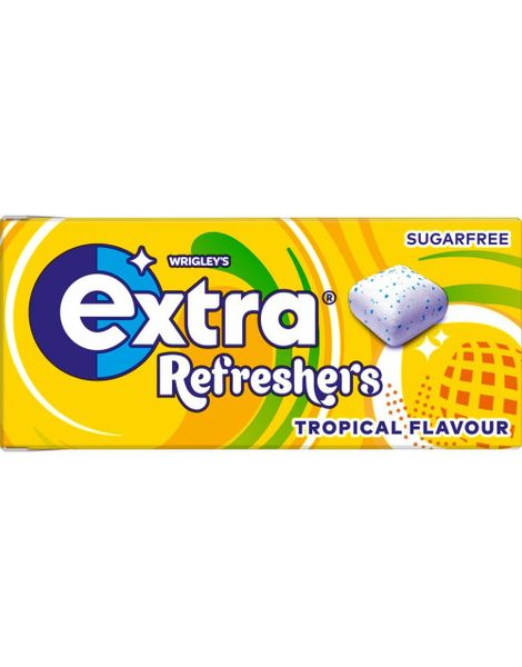 Extra Refreshers Tropical - Tyggegummi med Tropiske Smaker (Sukkerfri)