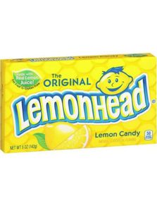 1771977600_1Lemonhead Original - Boks med Sure og Søte Sitronsukkertøy 143 gram (USA Import)