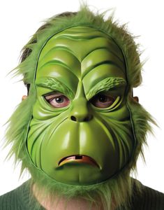 Grinch Inspirert Maske med Hår