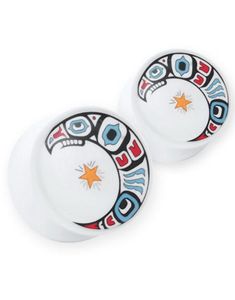 Turkish Moon - Hvit Piercing Plugg