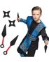 Sett med 4 Ninja Leke-Våpen Kunai og Ninjastjerner