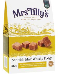 1786492800_1Mrs Tilly's Scottish Malt Whisky Fudge - Fudge med Whiskysmak i Gaveeske 150 gram
