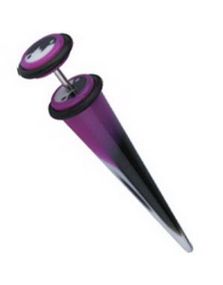 Big Needle - Purple/Black/White - Fake Piercing