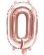 Tallet 0 - Rose Gullfarget JUMBO Folieballong 86 cm