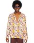 70-Talls Blomstrete Hippie Skjorte til Herre - Small/Medium