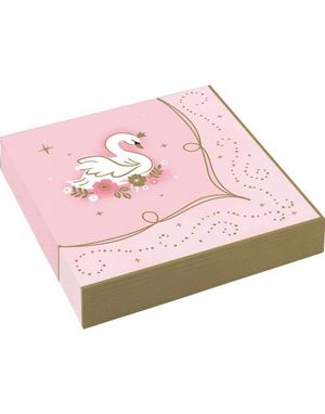 16 stk 33x33 cm Servietter - Princess for a Day