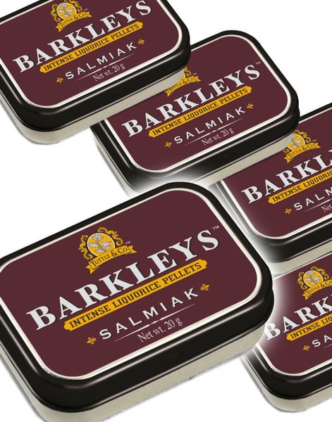 12 stk Barkleys Intense Liquorice Pellets Salmiak - Sukkertøy med Salmiaksmak - Hel Eske