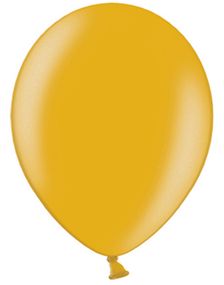 10 stk 27 cm - Metallisk Gullfarget Ballonger