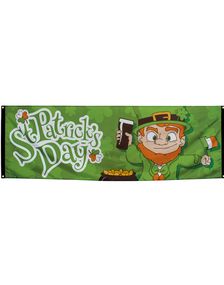 Gigantisk Stoffbanner 74x220 cm - St Patrick's Day