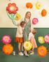 Blomst-formet Folieballong 53x96 cm