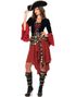 Cruel Seas Captain - Stilig Piratkostyme til Dame - Small