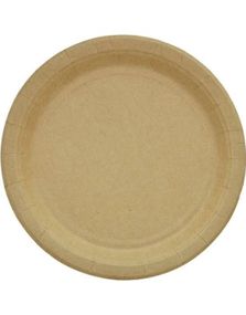 10 stk Små Miljøvennlige Kompostbare Kraft Papptallerkener 18 cm