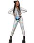 Mirror Holografisk Catsuit Damekostyme - X-Small