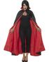 Svart og Rød Vendbar Vampyrkappe 127 cm