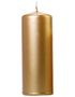 6 stk Metallisk Gullfarget Kubbelys 15x6 cm