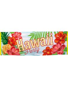 Gigantisk Banner 74x220 cm - Hawaii Paradis