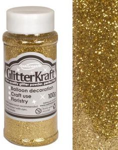 Gullfarget Hobbyglitter 100 gram