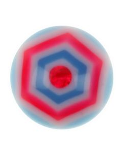 Hexagonal - Lys Blå Akrylkule