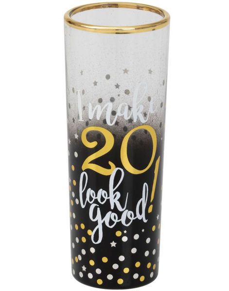20År - Flott Shotglass med Gull og Stjerner