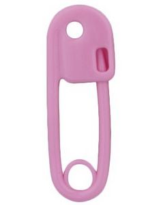 Sikkerhetsnål 1.6 mm - Rosa Ørepiercing