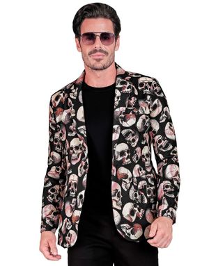 UV Glow Skullparty Blazer til Mann