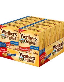 1806451200_110 stk Werthers Original Sukkerfrie Karamell Sukkertøy - Hel Eske 420 gram