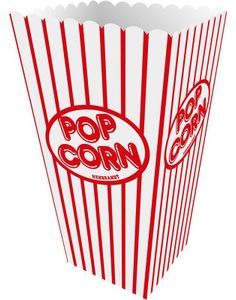 10 stk Retro Popcornbeger