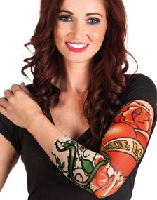 Falsk Tattoo Sleeve - True Love