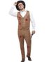 Komplett Clyde Zombie Gangster Kostyme med Hatt 