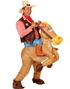 Cowboy På Hest - Oppblåsbart Kostyme