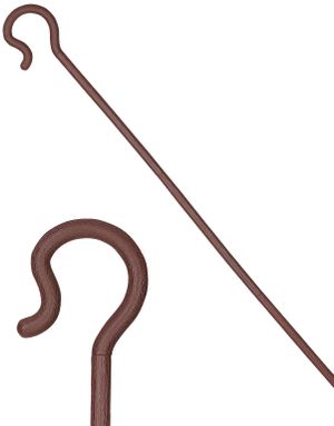 Brun Gjeterstav i Tre Deler 148 cm