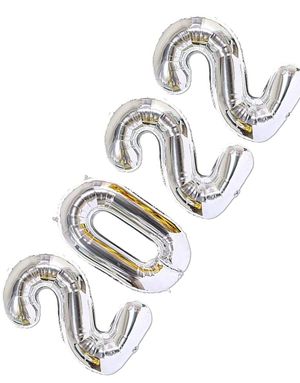 2022 ballonger - 35 cm sølv