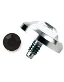 Single Black Diamond - Titan Dermal Anchor Kule