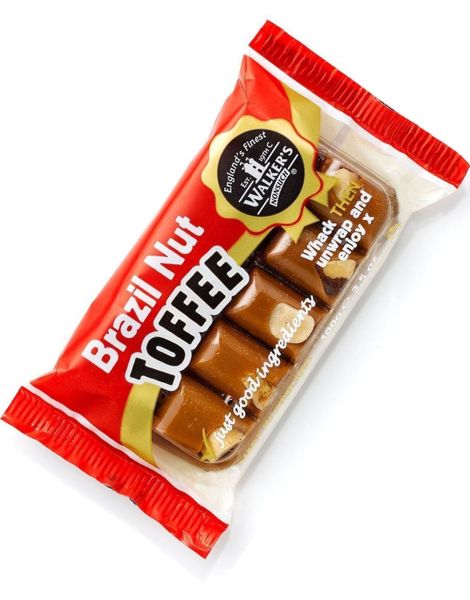 Walkers Brazil Nut Toffee Bar 100 gram