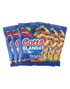 75 stk Godt og Blandet Original - Blanding av Vingummi og Lakris - Hel Eske 3,75 kg
