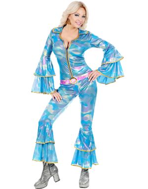 Abba Inspirert Diskodronning - Kostyme med Belte