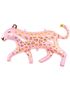 Rosa Leopard - Folieballong 103x63 cm