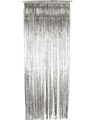 Sølvfarget Shimmer Dørforheng 244x91 cm